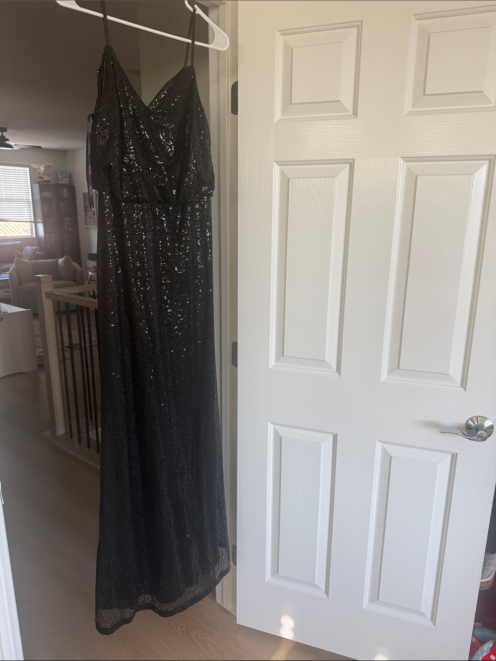 Calvin Klein Black Sequin Maxi Dress